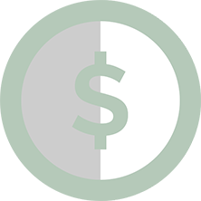 Green and gray dollar sign icon symbolizing the cash offers provided by Best Texas House Buyers, a trusted home-buying company in Dallas, Texas