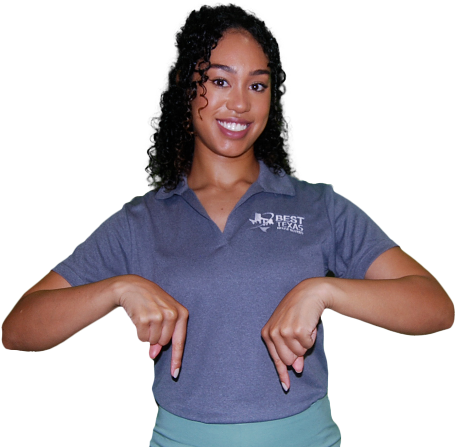 Nicole, co-owner of Best Texas House Buyers, smiling warmly and representing the trusted Dallas real estate company