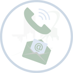 Icon of a phone and email envelope, symbolizing the easy contact and communication process when working with Best Texas House Buyers in Dallas, Texas