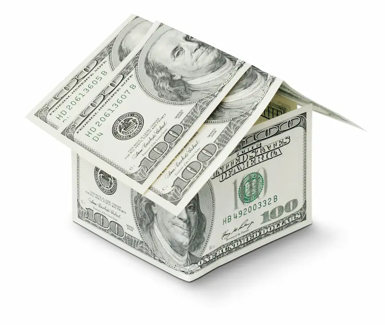 House made of cash representing a fast cash offer for homeowners looking to sell their house quickly in Dallas, Texas to a trusted cash buyer like Best Texas House Buyers