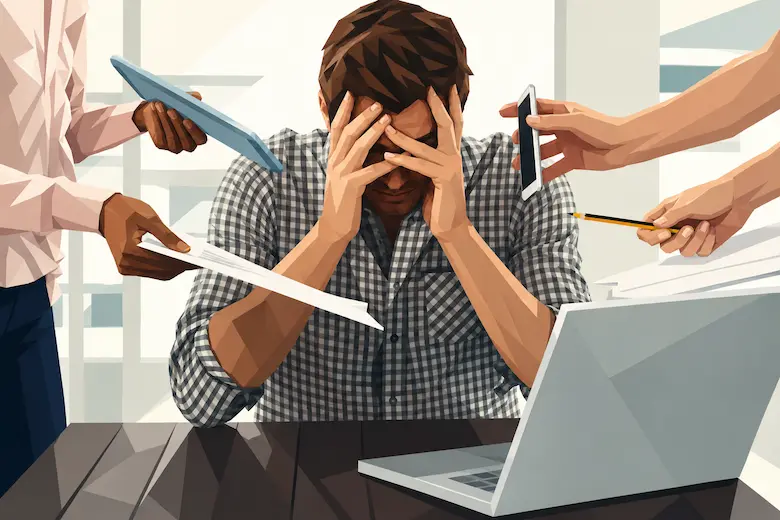 Overwhelmed homeowner surrounded by mortgage paperwork, bills, and documents, representing the financial stress of rising housing costs and the option to sell a house for cash in Dallas Texas to Best Texas House Buyers