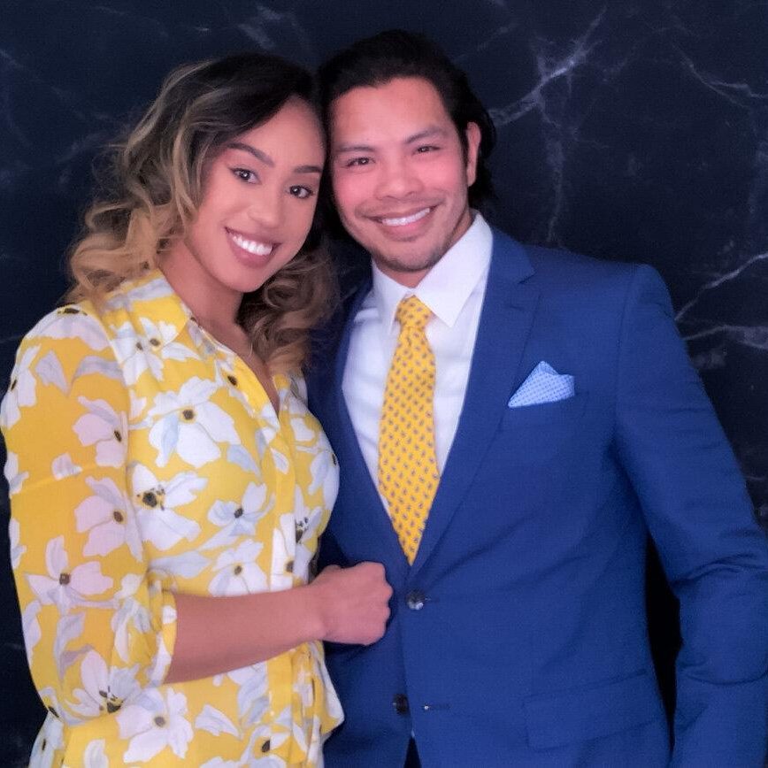 Mark and Nicole, co-owners of Best Texas House Buyers, smiling together in professional attire, representing trusted and friendly real estate services in Dallas, Texas.